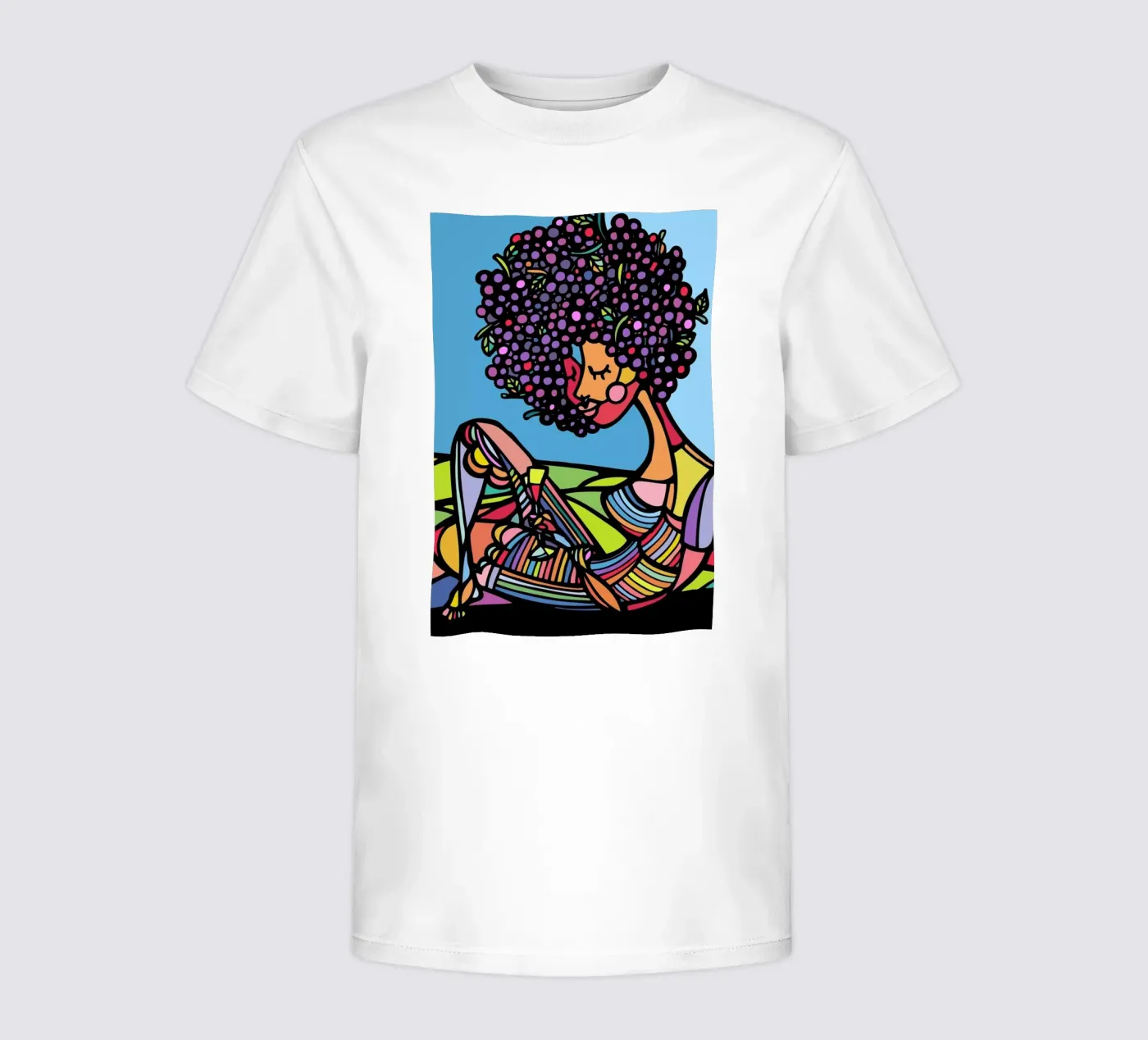 Afro kinder t-shirt van Ninhol