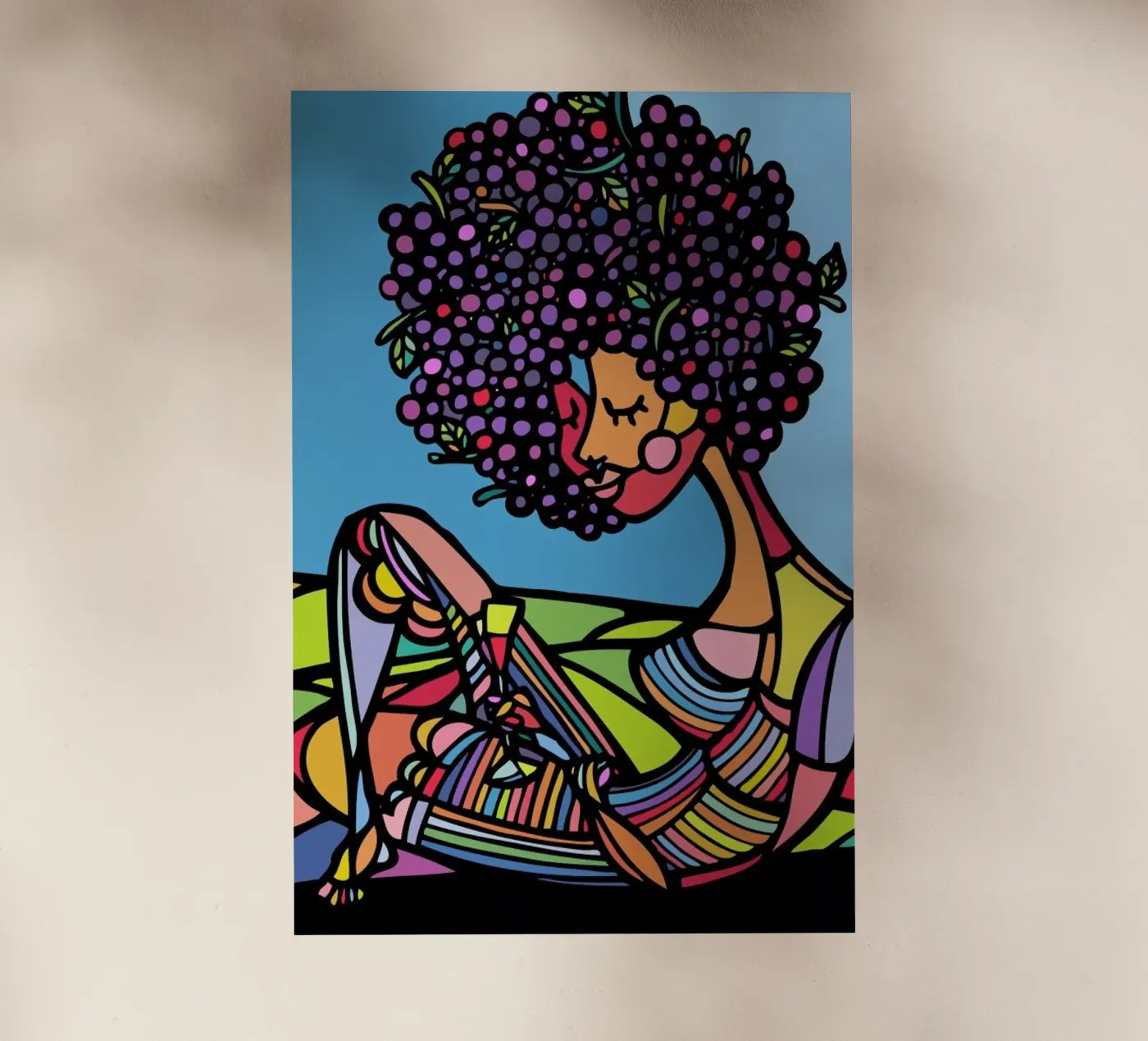 Afro backlit folie van Ninhol