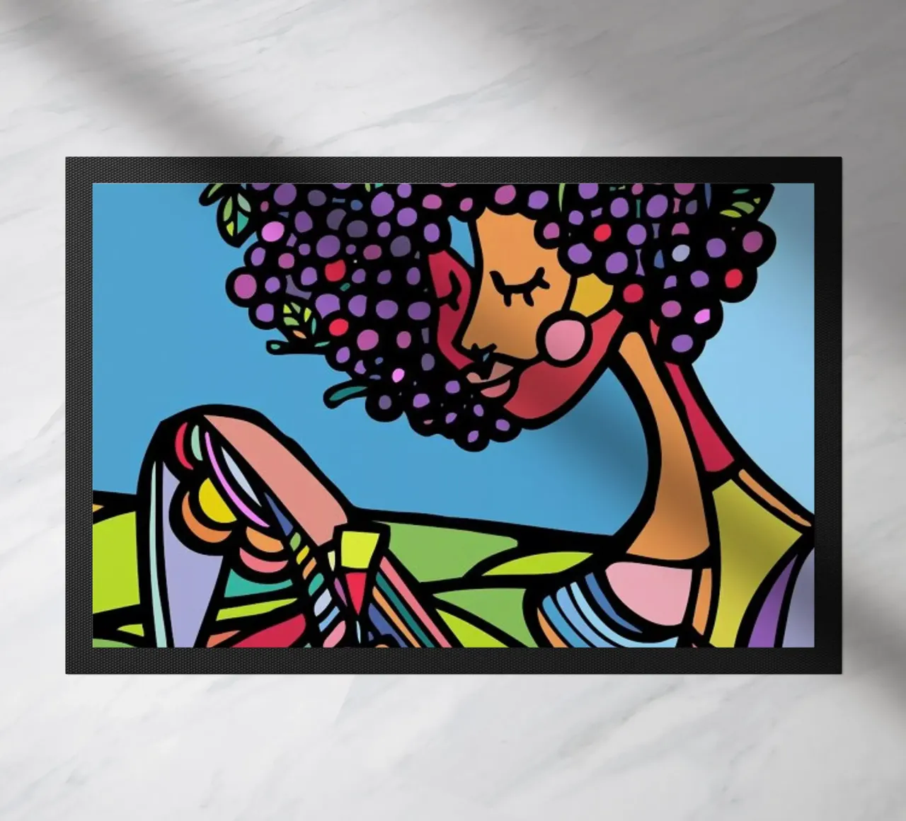 Afro doormat by Ninhol