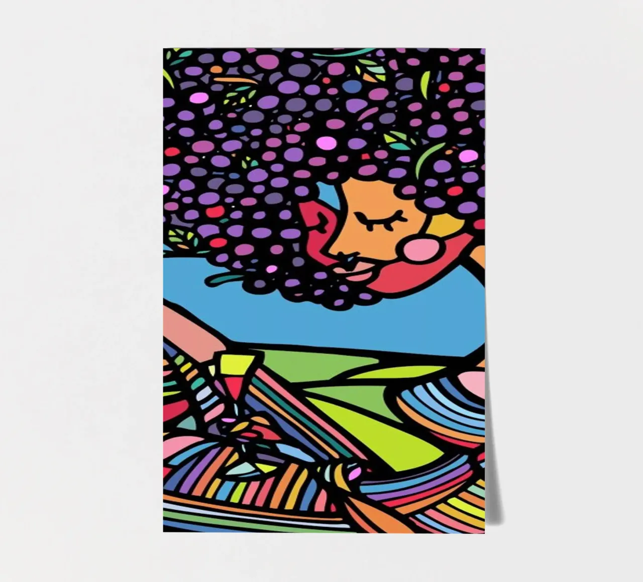 Afro sticker sheet by Ninhol