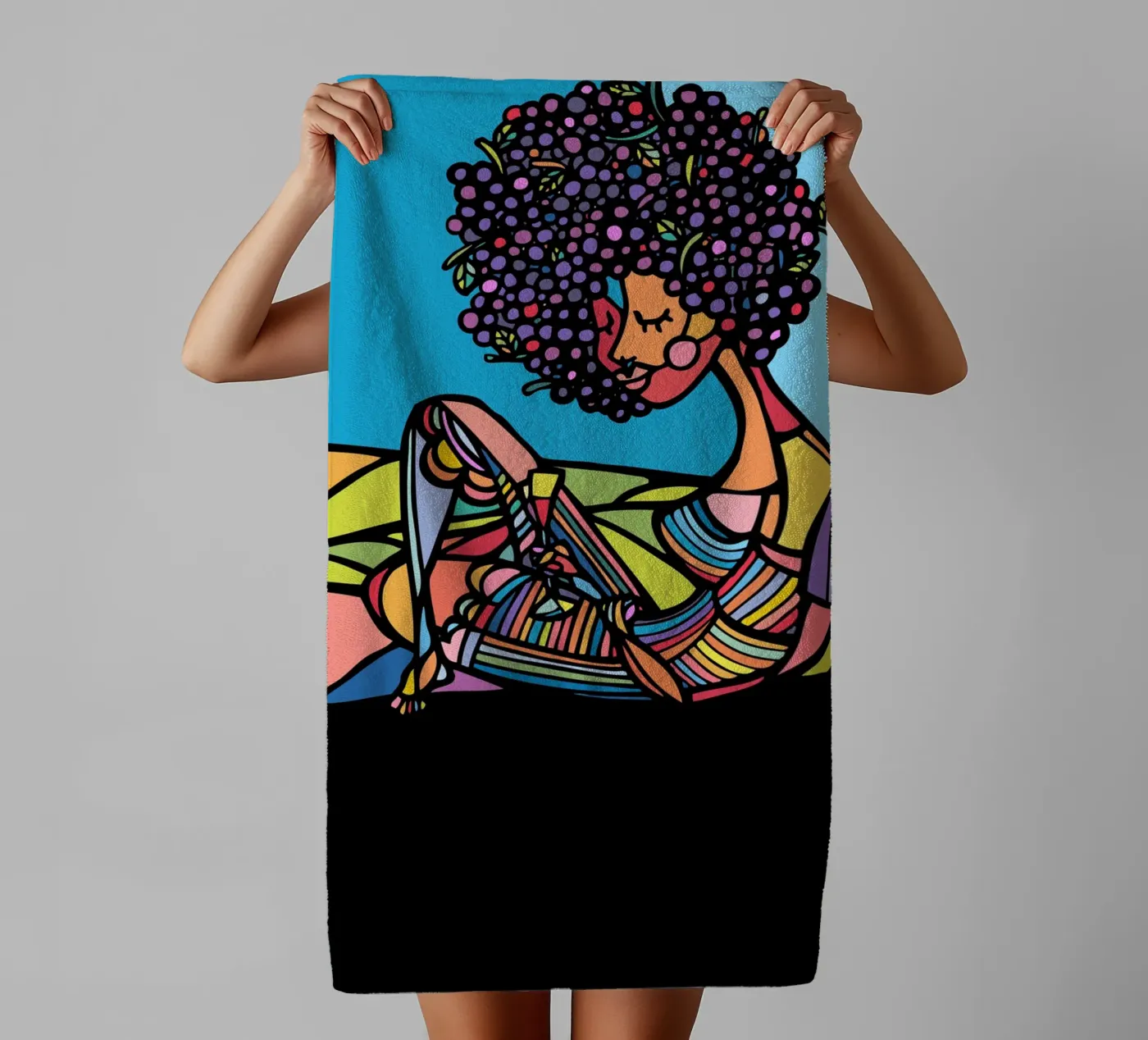 Afro badhanddoek van Ninhol