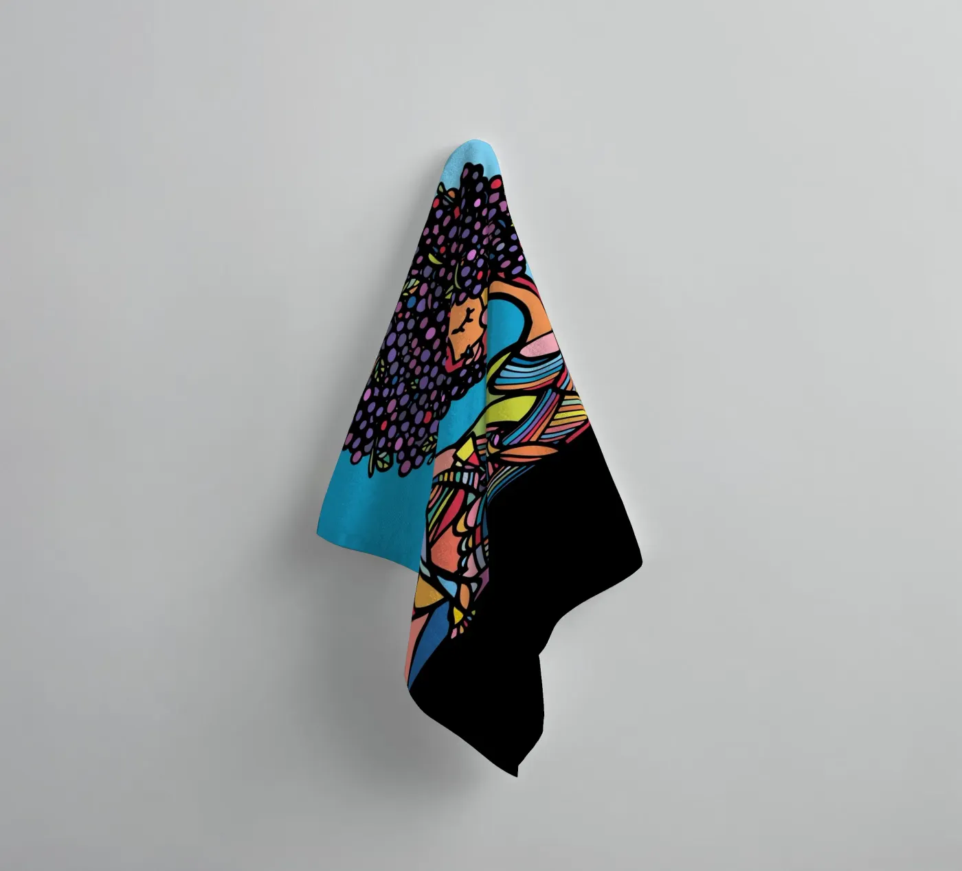Afro badhanddoek van Ninhol