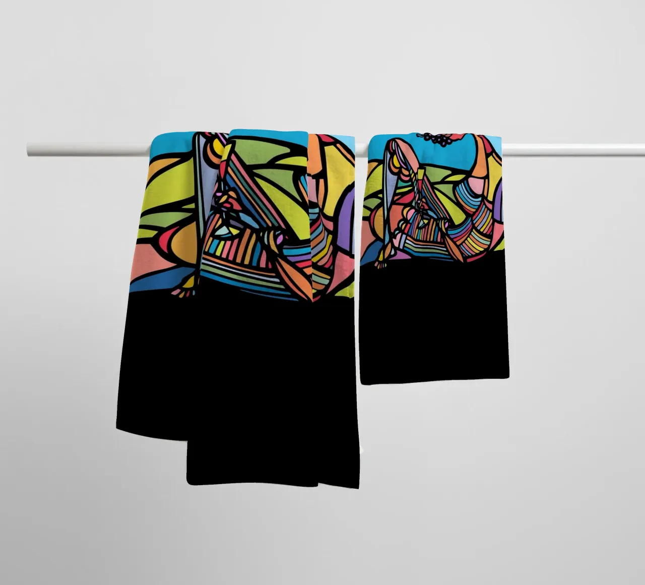 Afro asciugamano da bagno da Ninhol