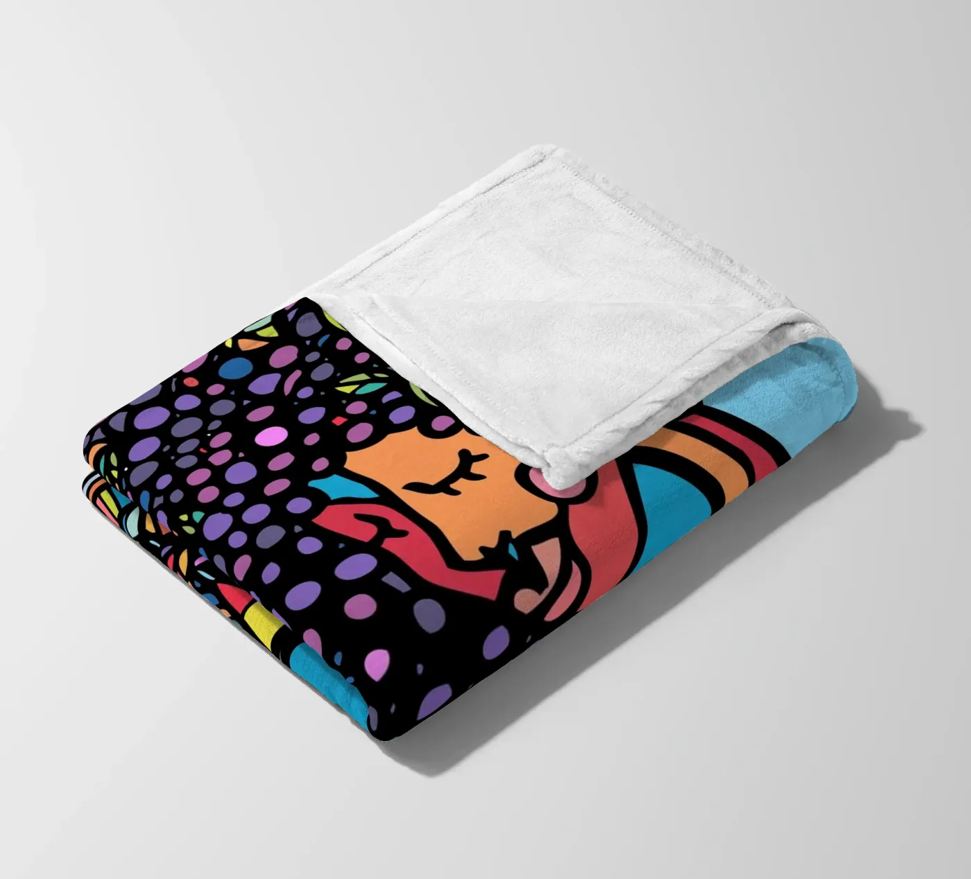 Afro plaid polaire de Ninhol