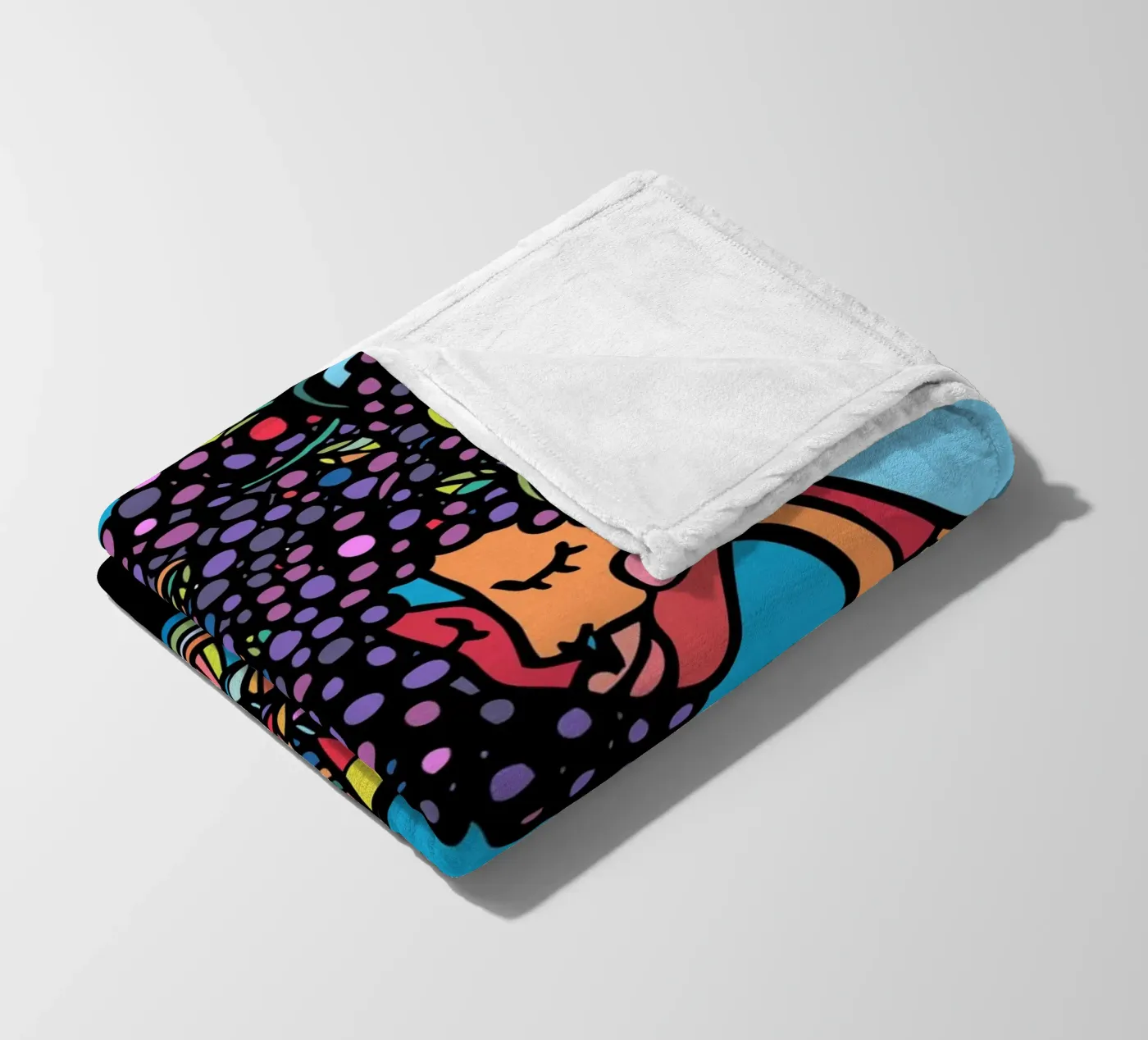 Afro plaid polaire de Ninhol