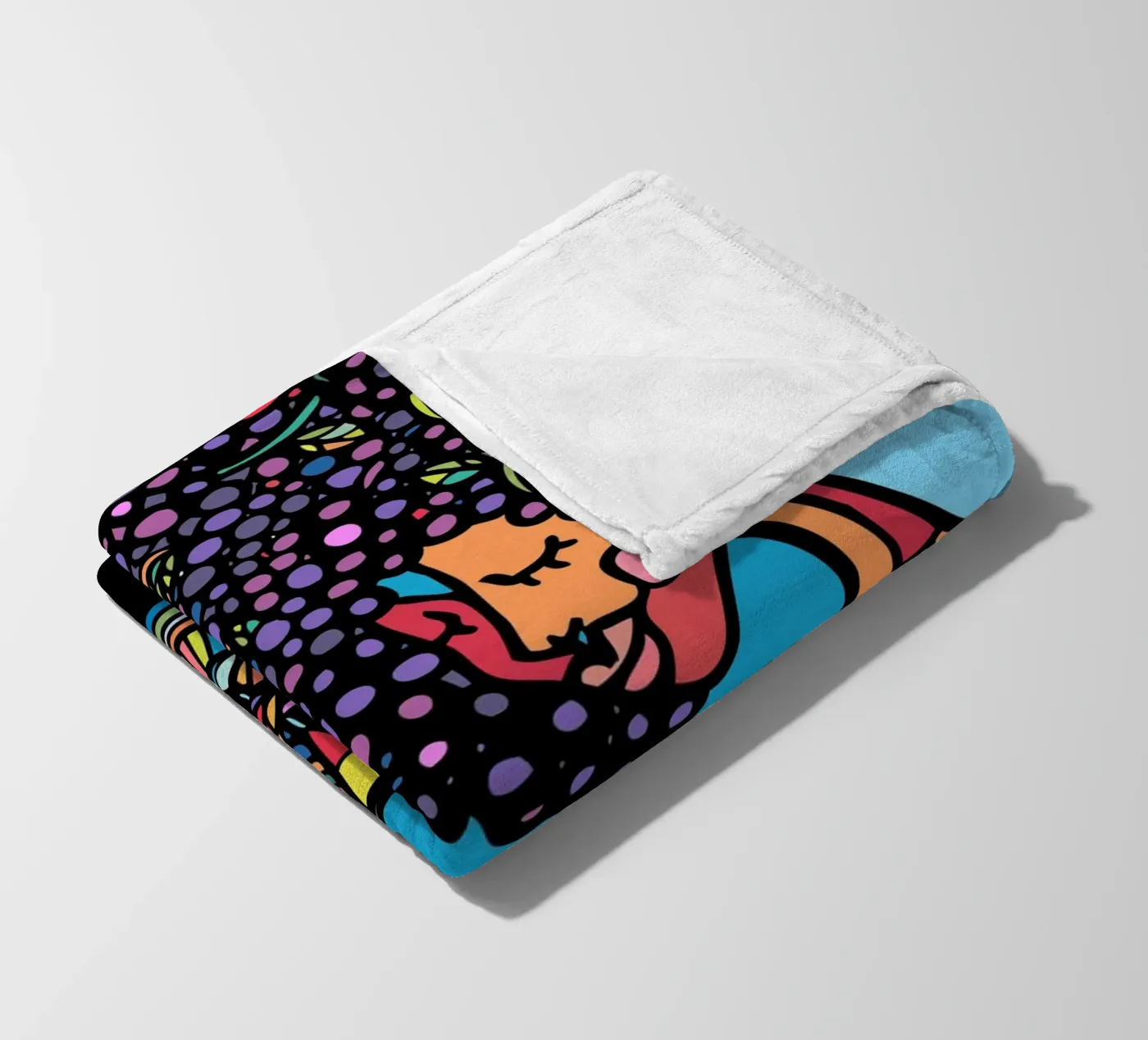 Afro plaid polaire de Ninhol