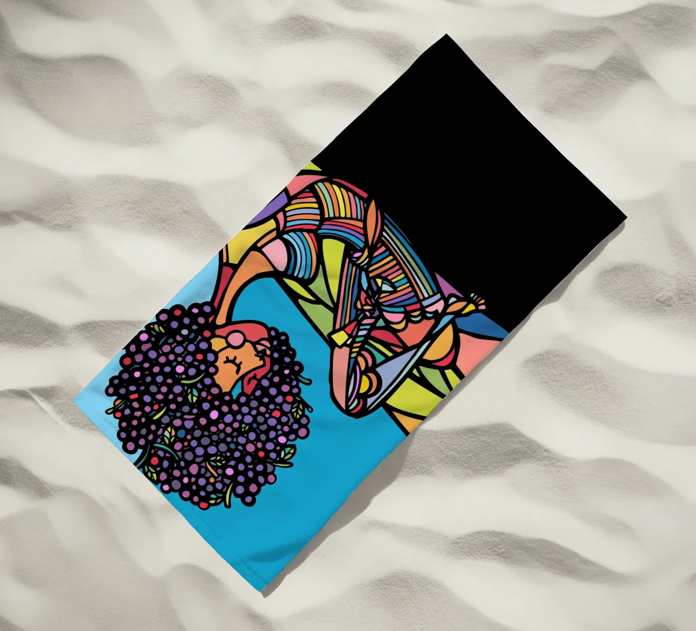 Afro strandhanddoek van Ninhol
