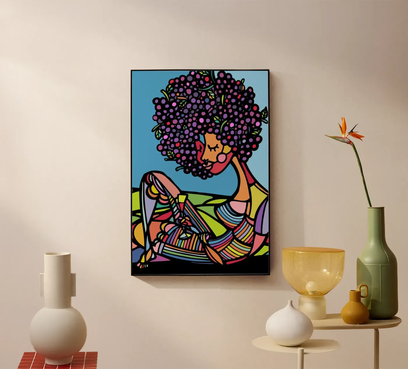 Afro plexiglas de Ninhol