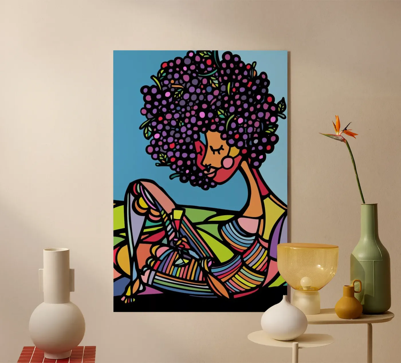 Afro plexiglas de Ninhol
