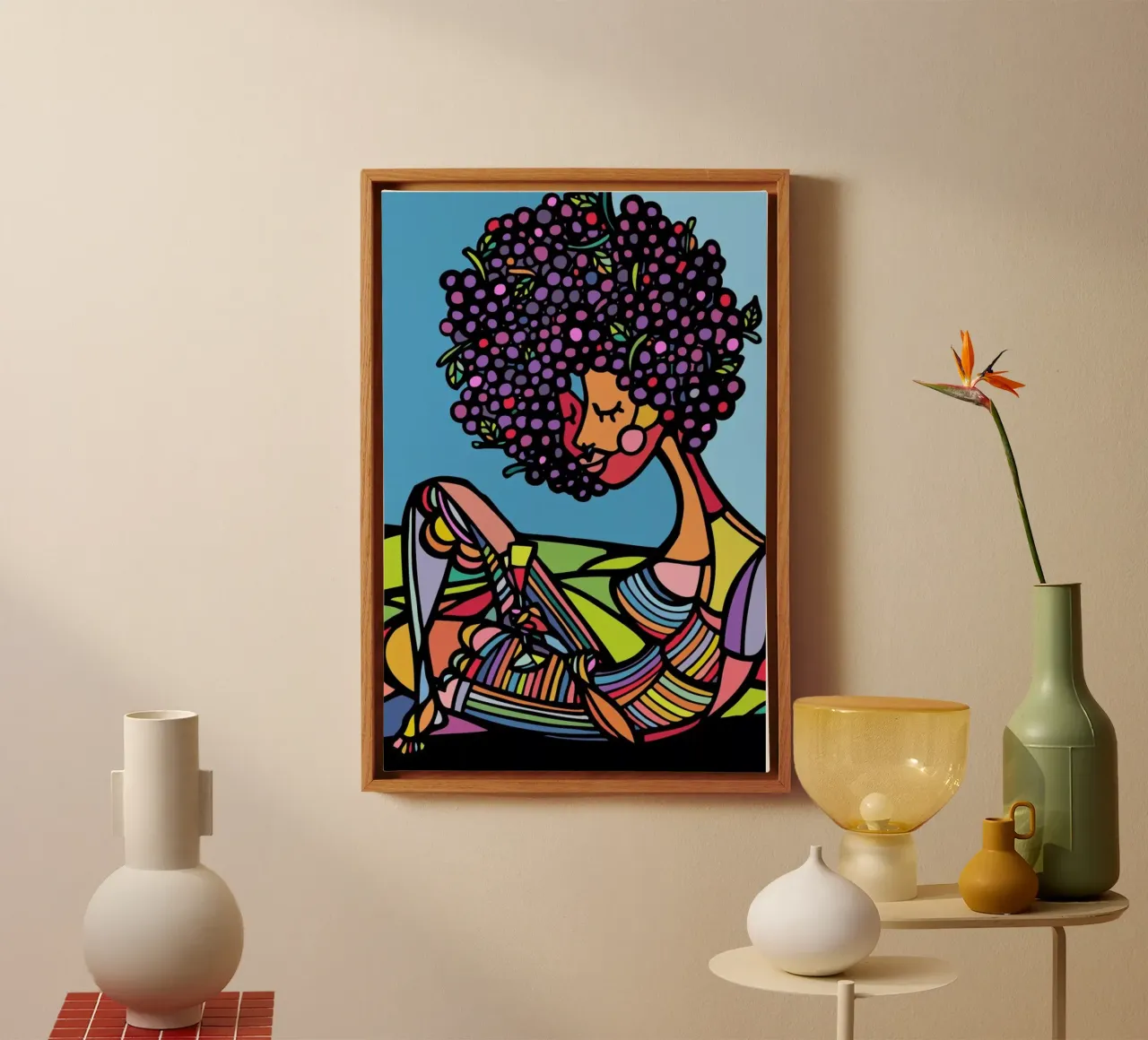 Afro Leinwand von Ninhol