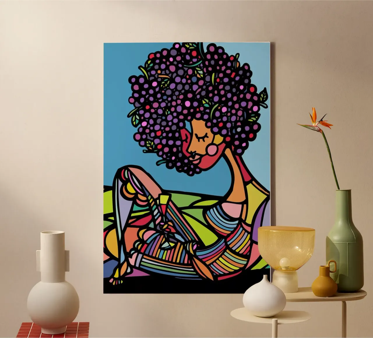 Afro Leinwand von Ninhol