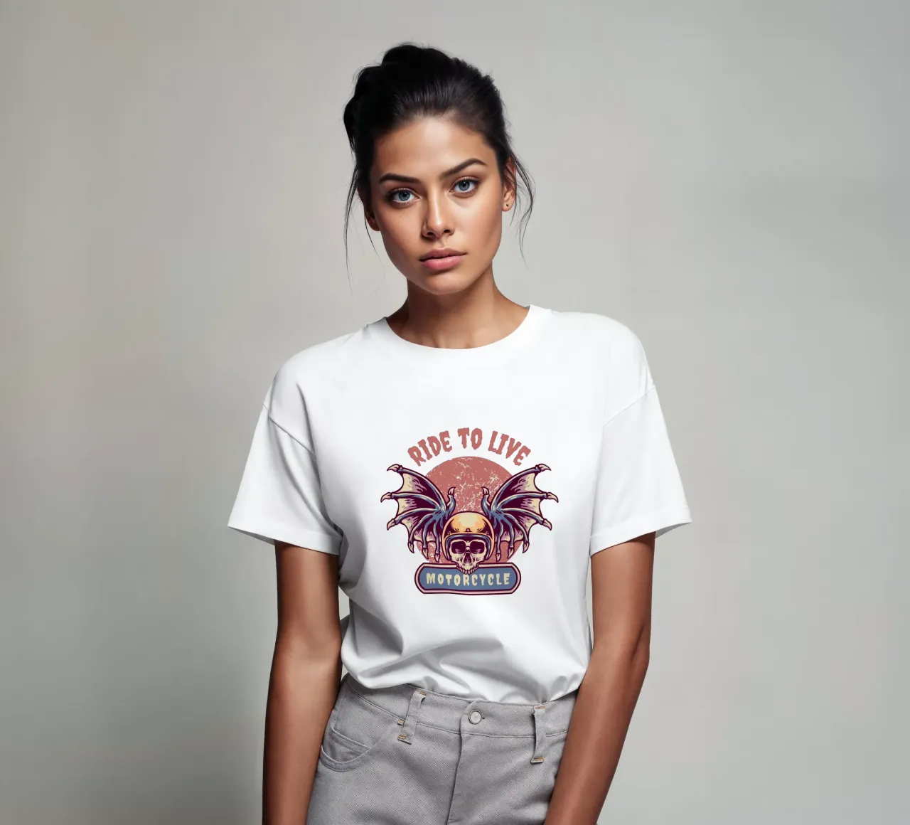 motocicletta per vivere t-shirt da ririedis