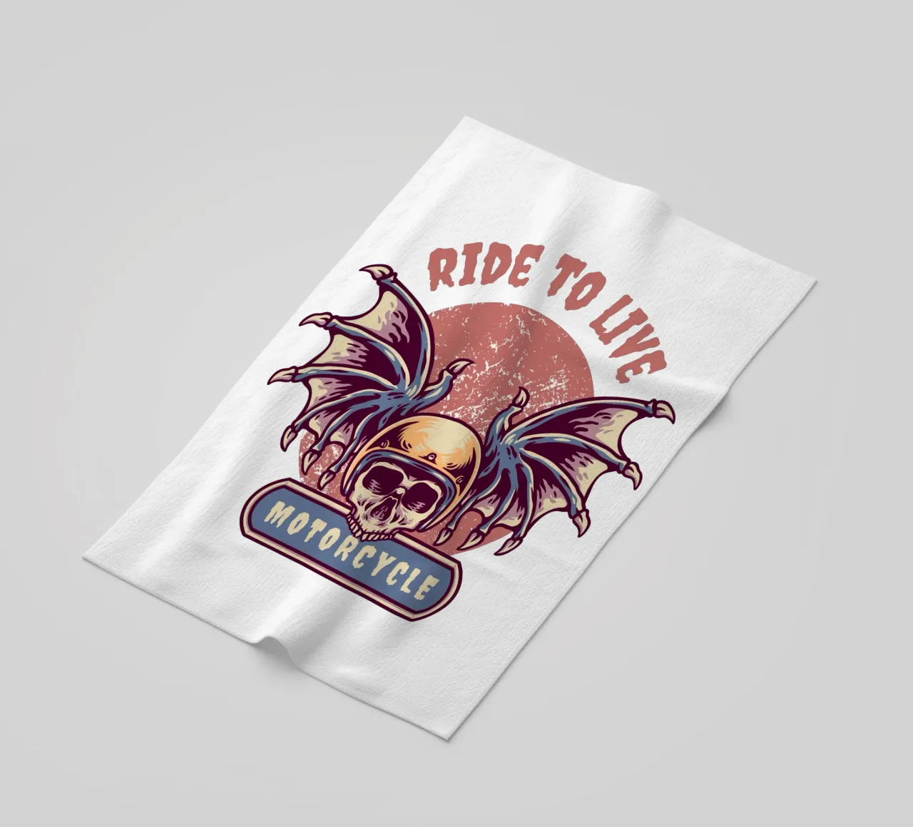 motocicletta per vivere telo mare da ririedis
