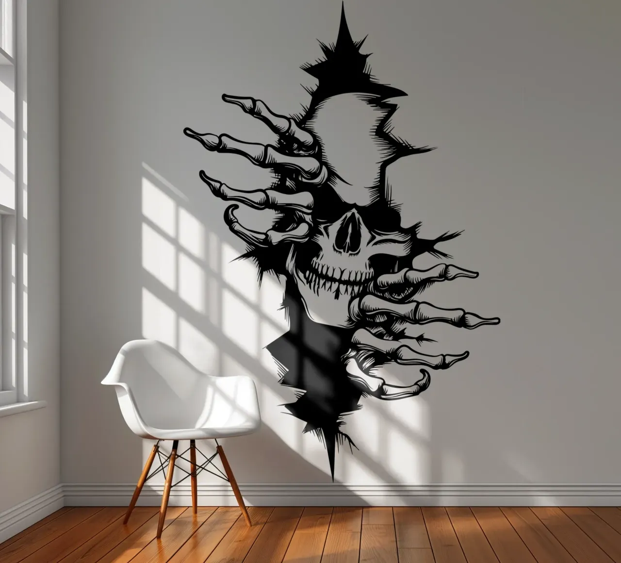 Skull In The Wall photo wallpaper by ririedis
