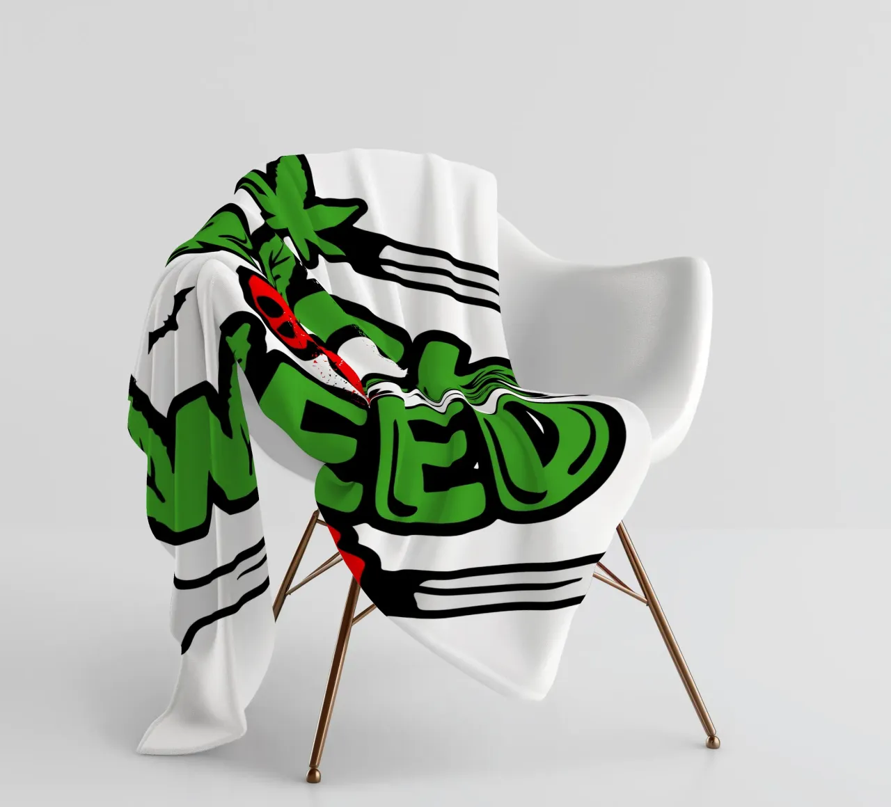 trick or weed plaid polaire de ririedis