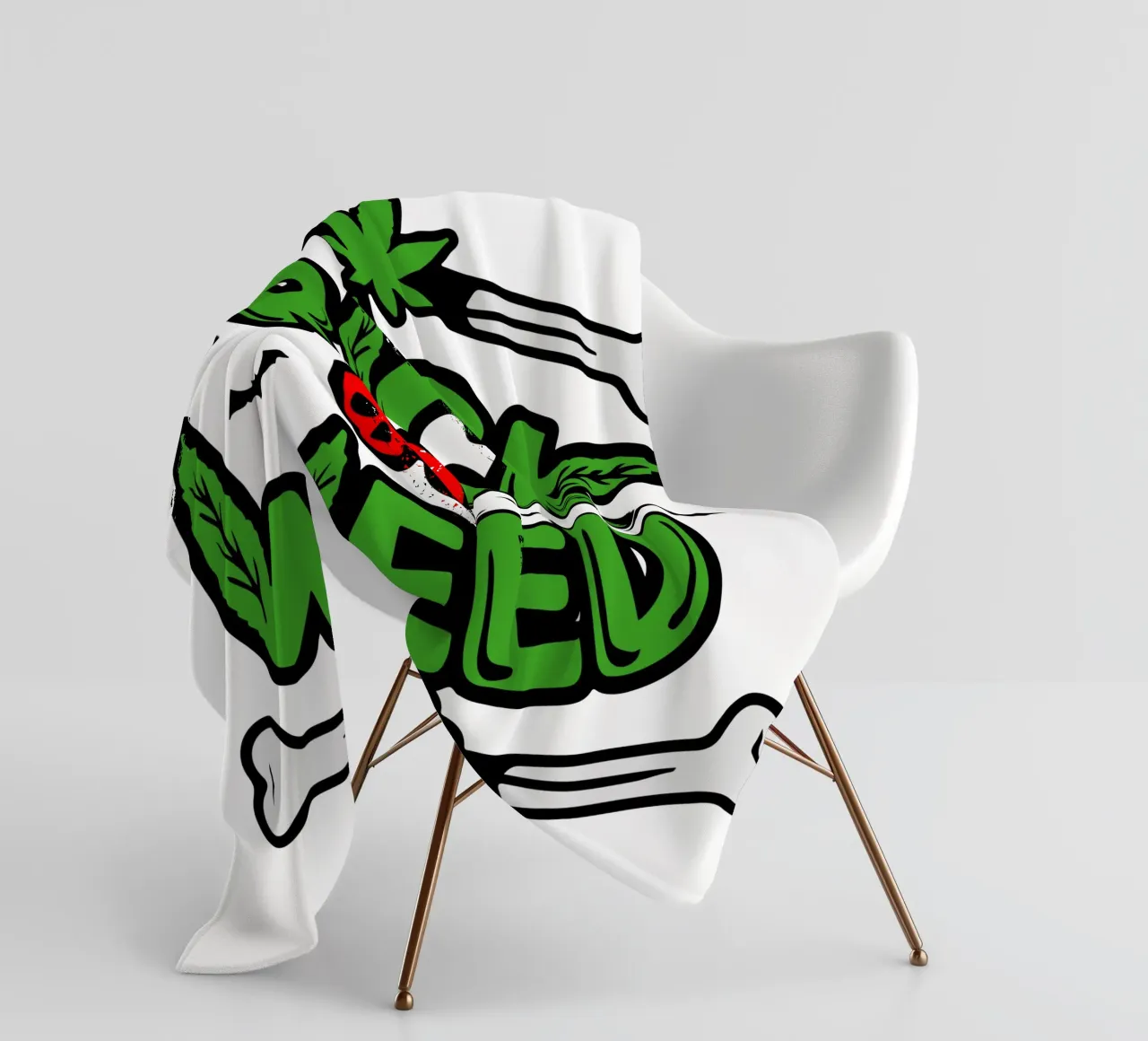 trick or weed plaid polaire de ririedis