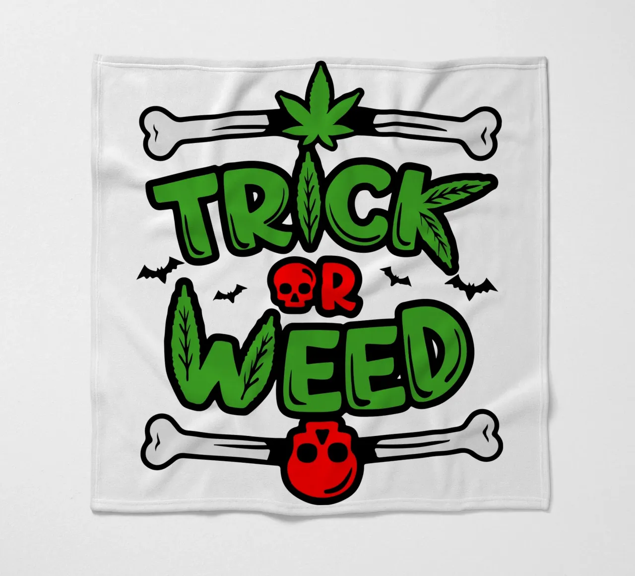 trick or weed plaid polaire de ririedis