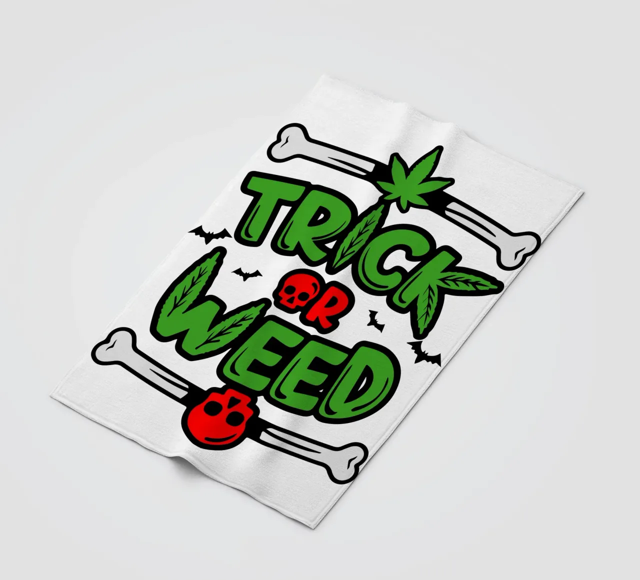 trick or weed plaid polaire de ririedis