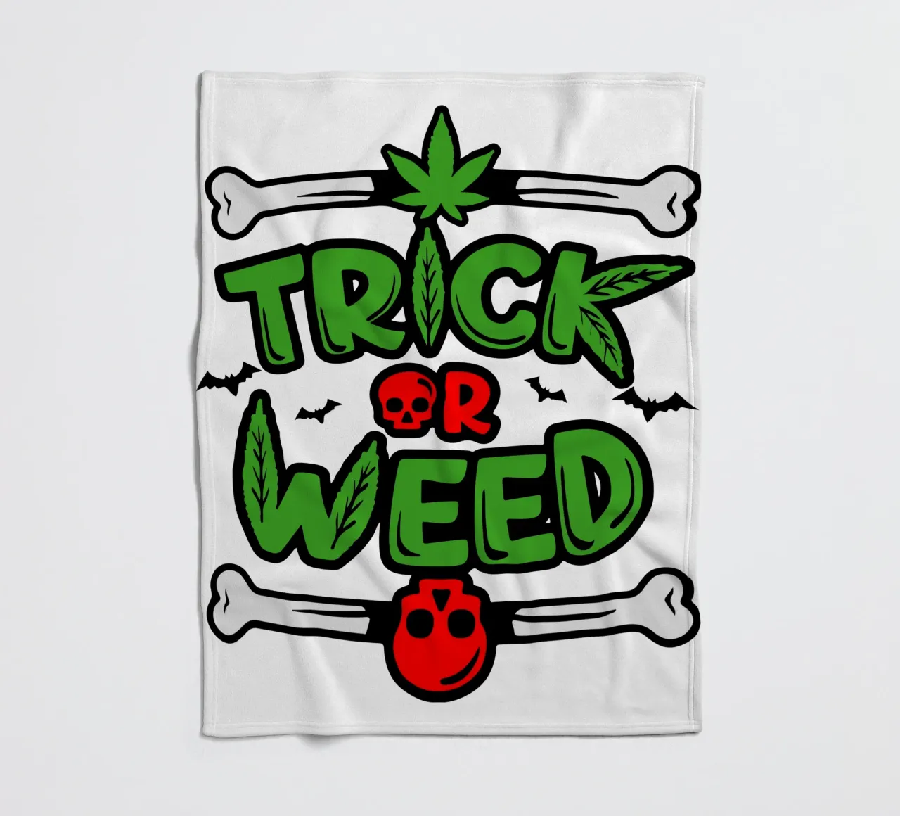 trick or weed plaid polaire de ririedis