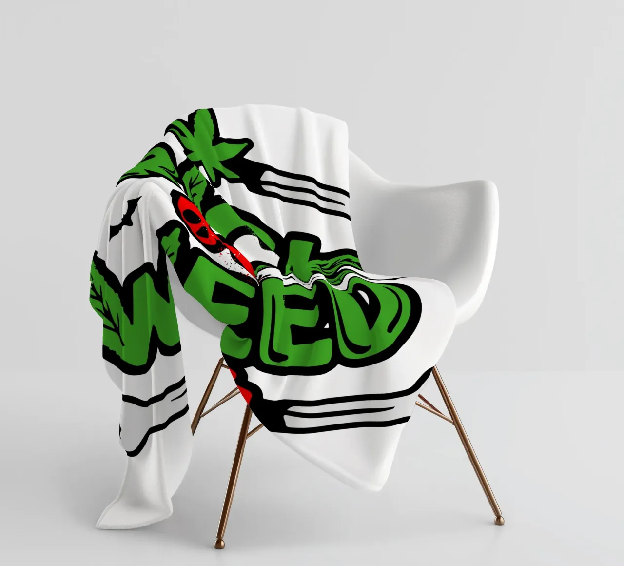 trick or weed plaid polaire de ririedis