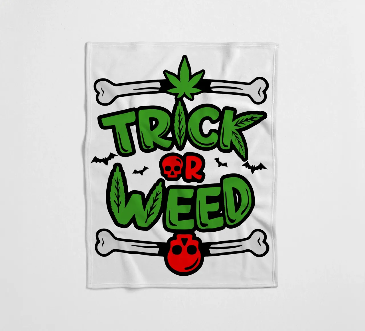 trick or weed plaid polaire de ririedis