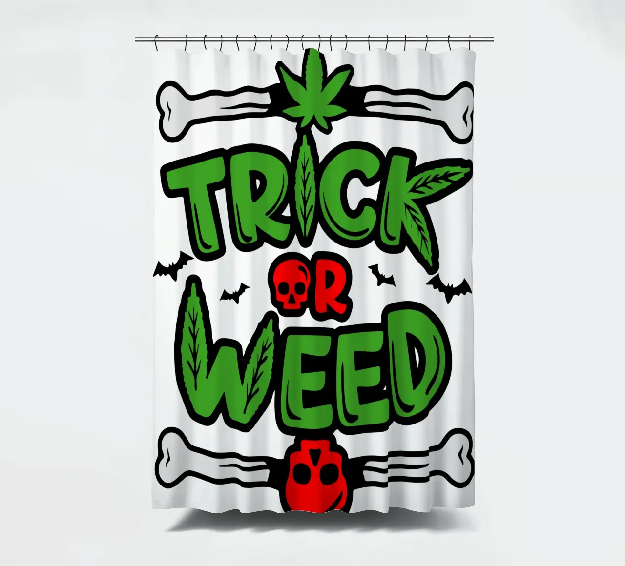 trick or weed Duschvorhang von ririedis