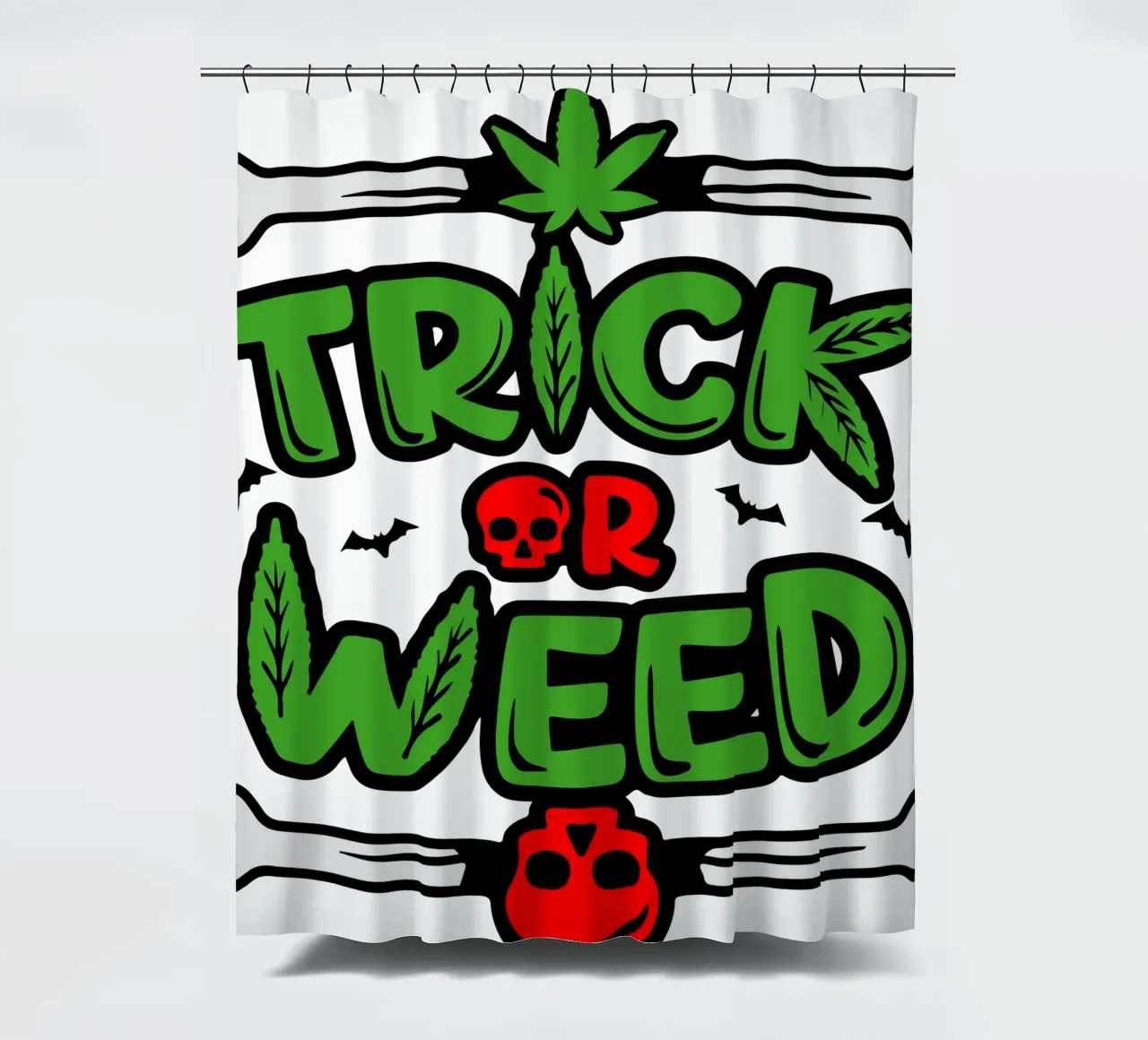 trick or weed Duschvorhang von ririedis