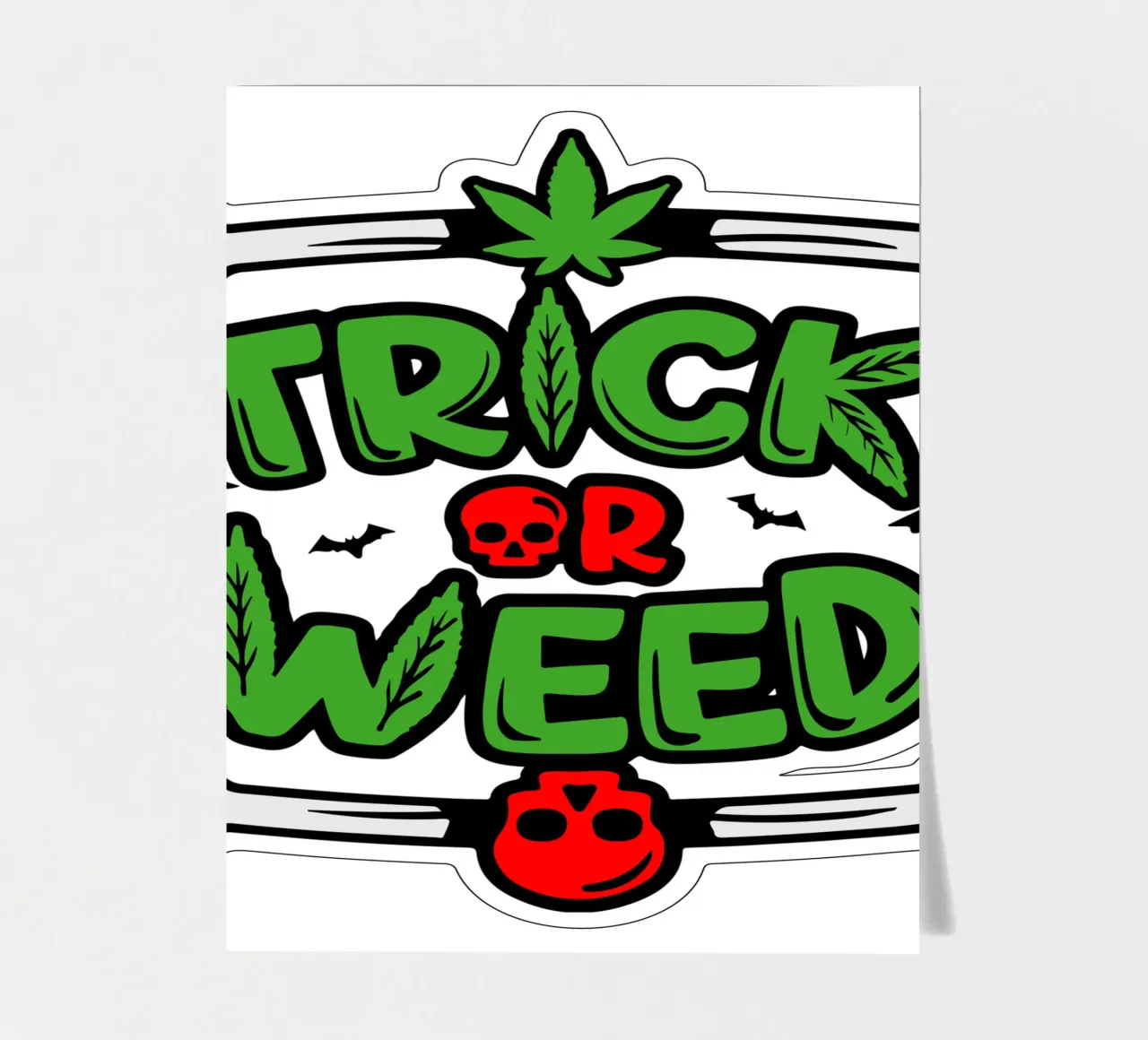 Trick oder Unkraut Stickerbogen von ririedis