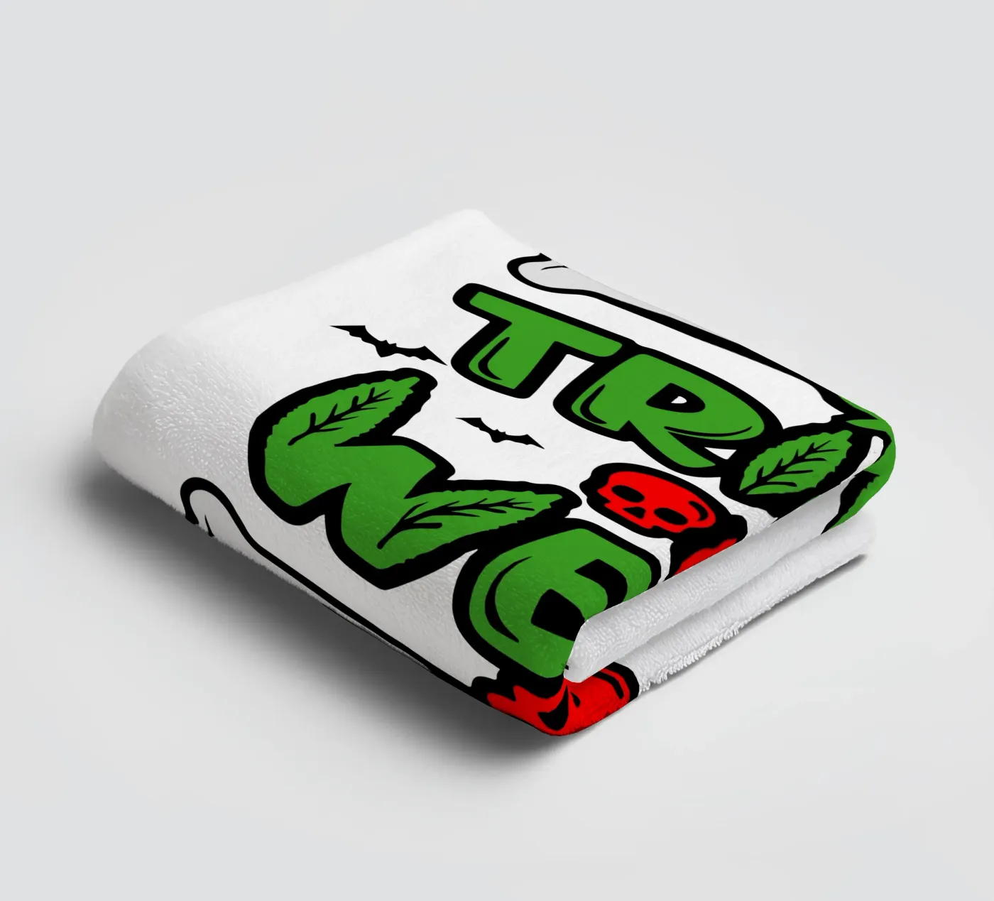 trick or weed Handtuch von ririedis