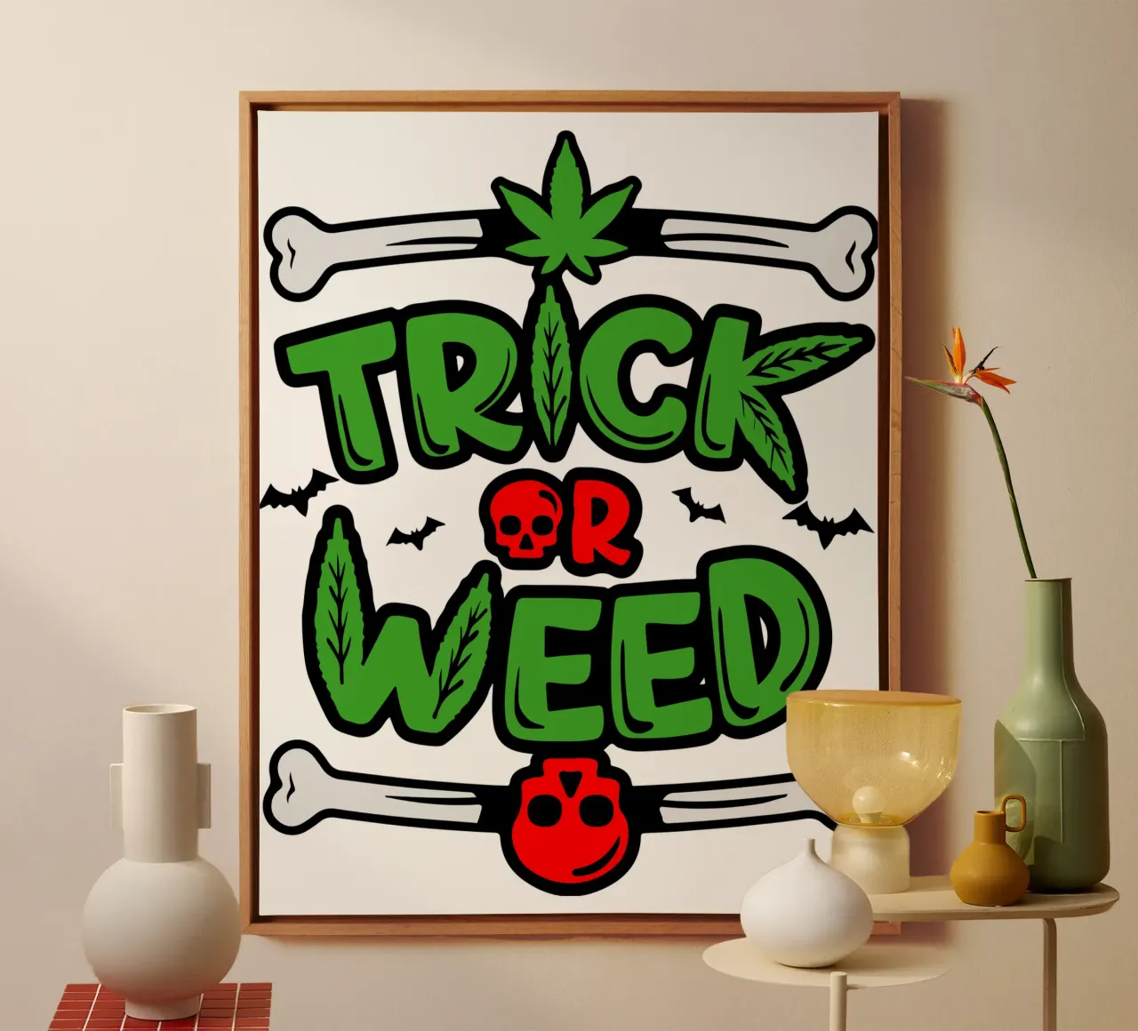 Trick oder Unkraut Leinwand von ririedis