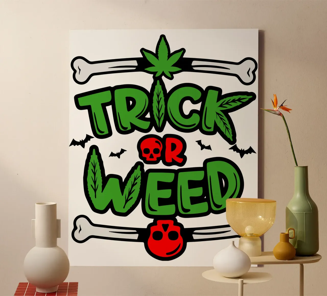 Trick oder Unkraut Leinwand von ririedis