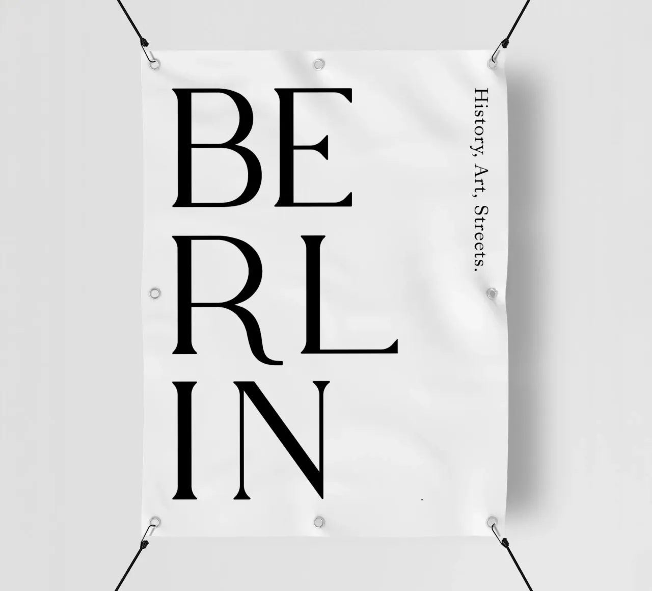 Berlin Typography PVC Plane von YV TYPOGRAPHY