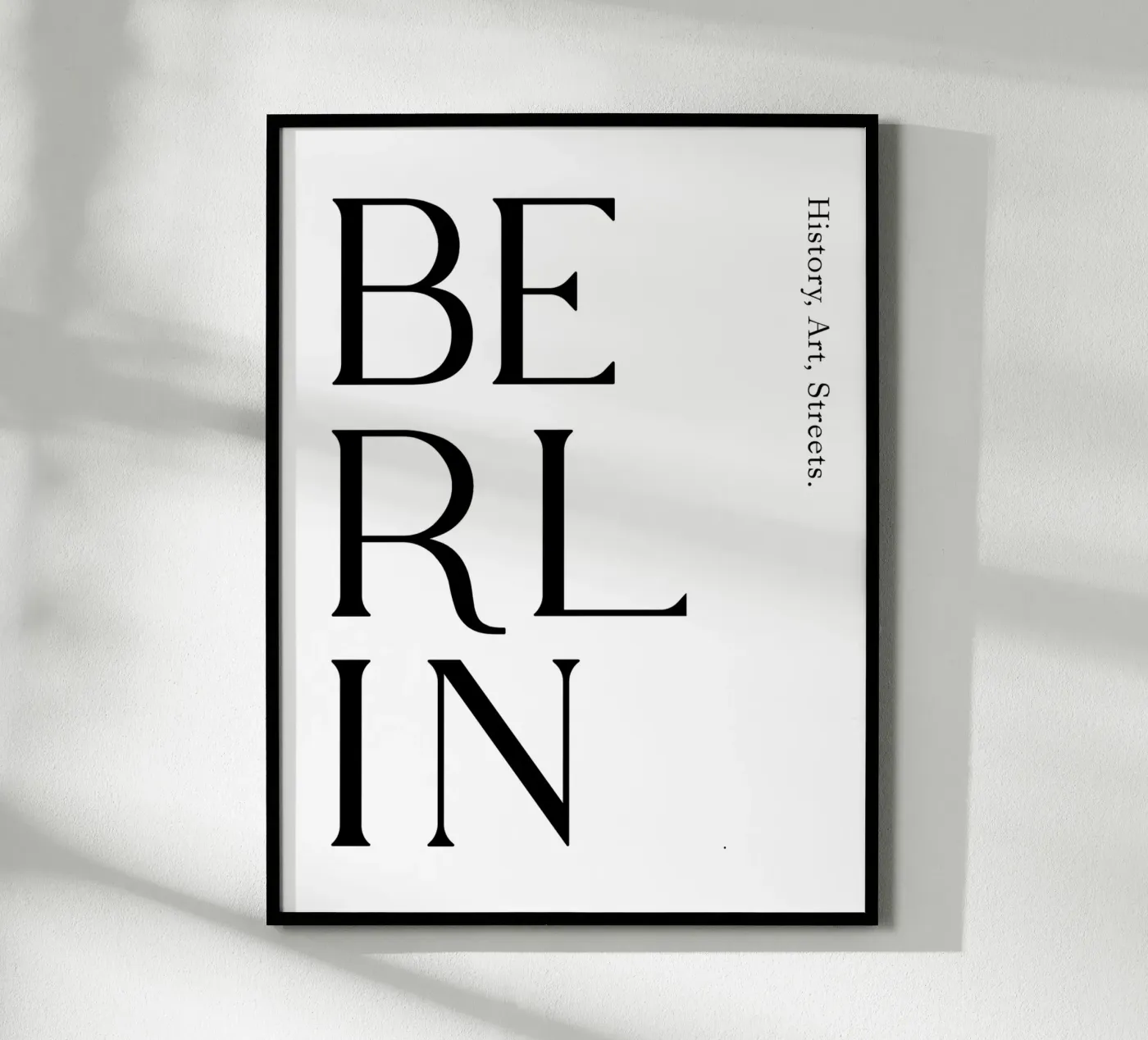 Berlin Typography poster by YV TYPOGRAPHY