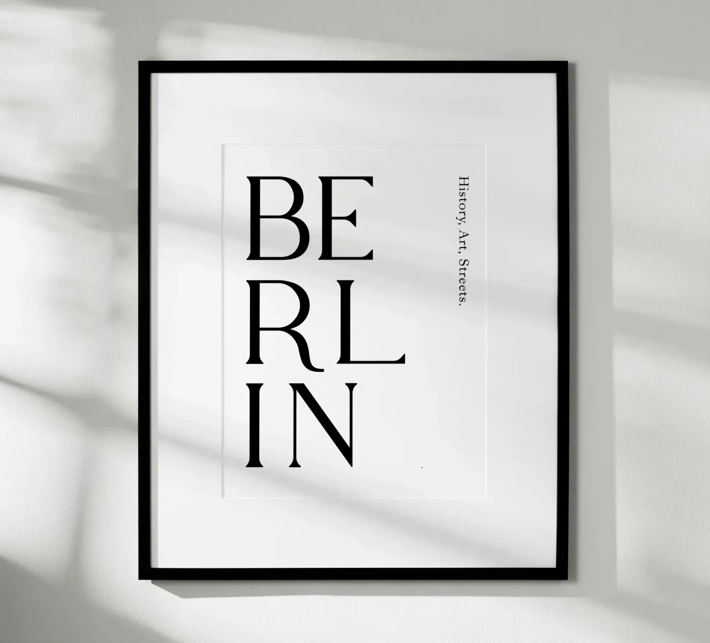Berlin Typography poster by YV TYPOGRAPHY