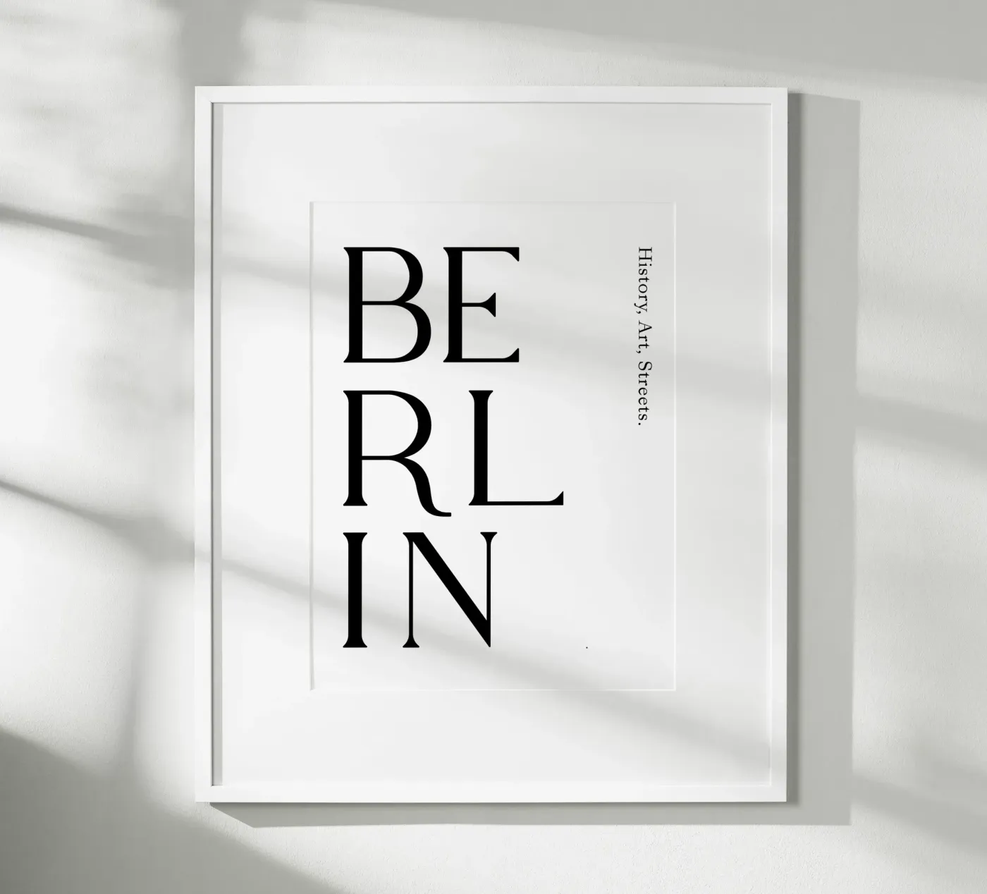 Berlin Typography poster by YV TYPOGRAPHY