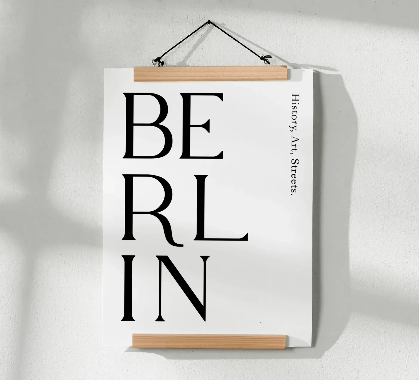 Berlin Typography poster by YV TYPOGRAPHY