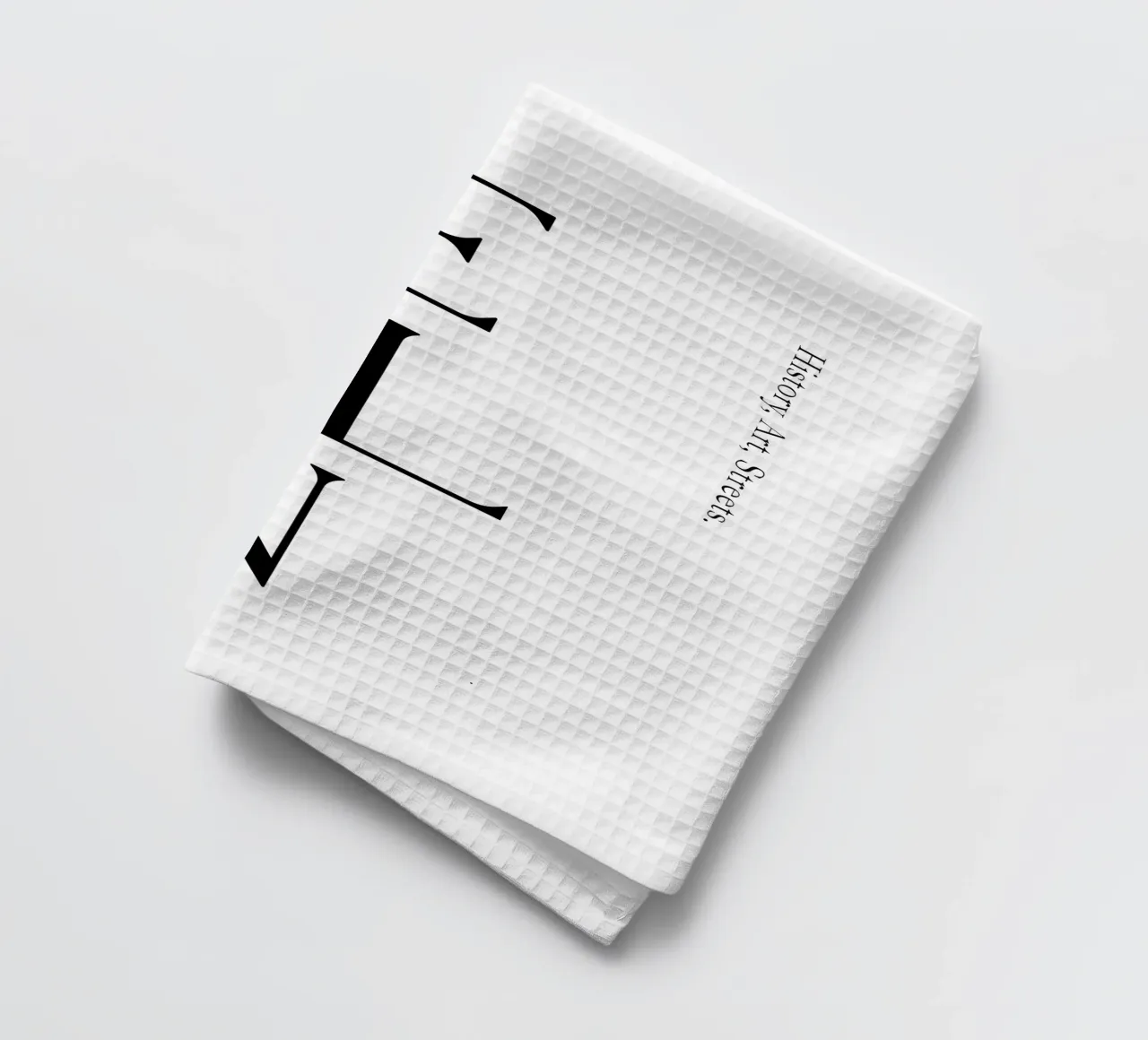 Berlin Typography tea towel by YV TYPOGRAPHY