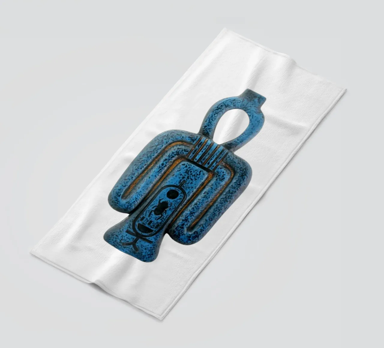 Tyet Égypte Isis Nœud Ankh Amulette Art serviette de plage de nirwanaart