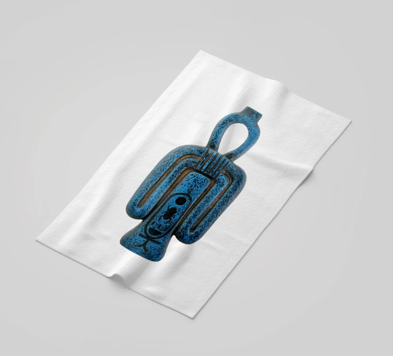 Tyet Égypte Isis Nœud Ankh Amulette Art serviette de plage de nirwanaart