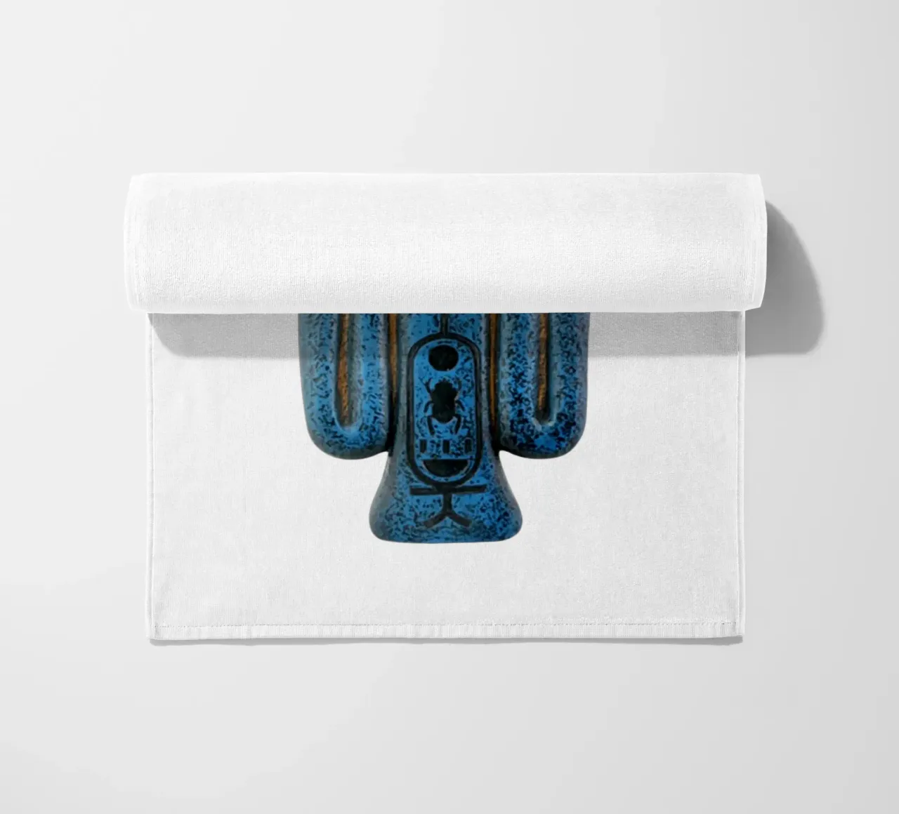 Tyet Égypte Isis Nœud Ankh Amulette Art serviette de plage de nirwanaart