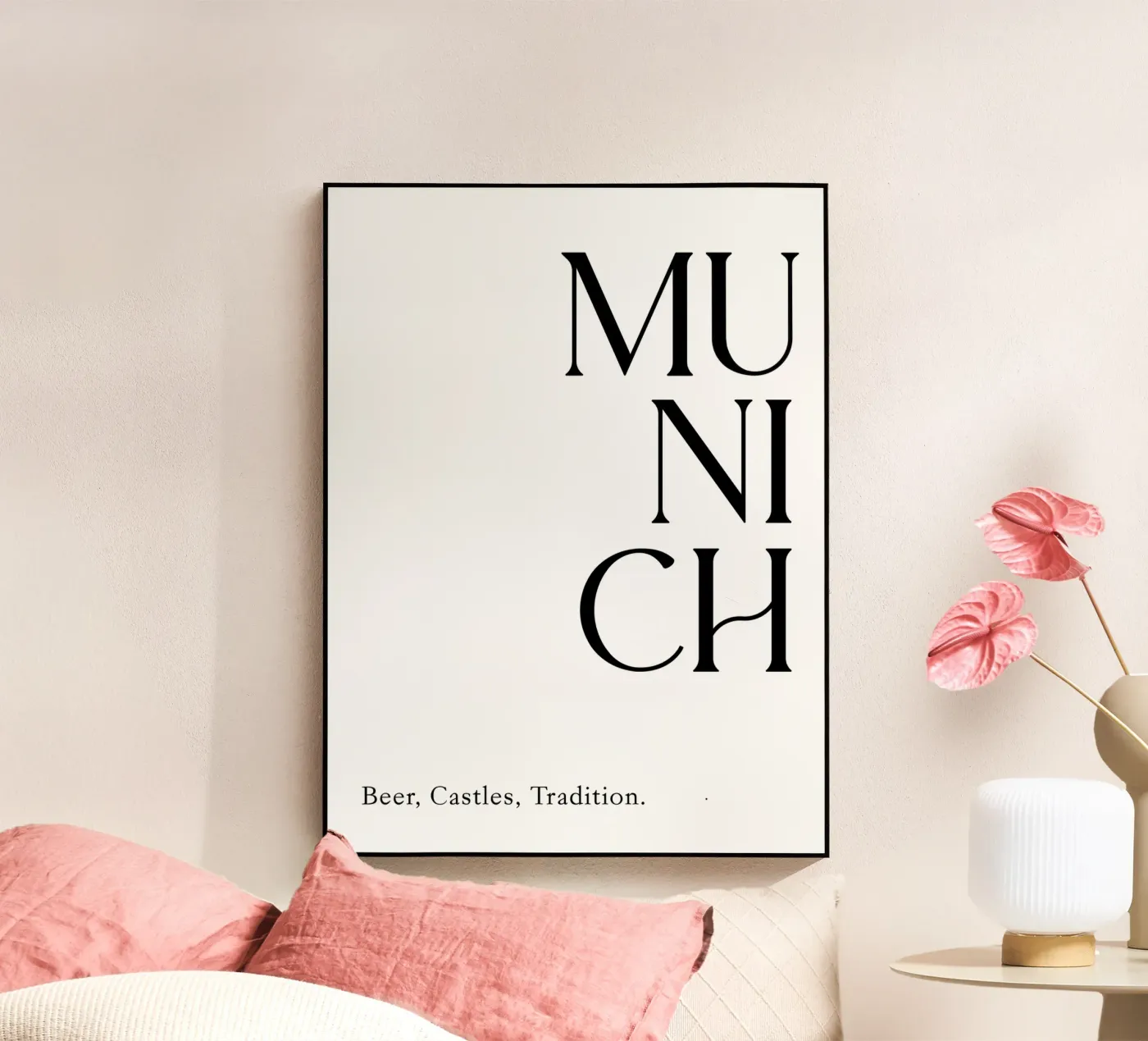 Munich Typography plexiglas de YV TYPOGRAPHY