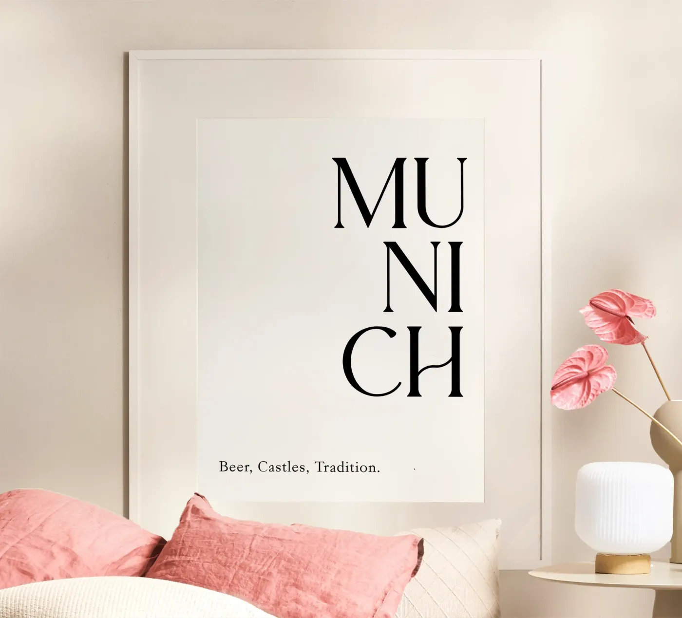 Munich Typography Poster von YV TYPOGRAPHY