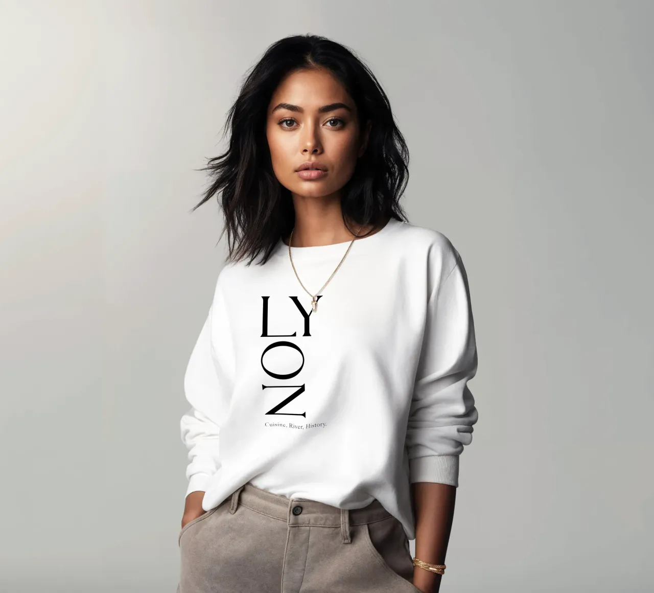 Tipografia di Lione felpa da YV TYPOGRAPHY