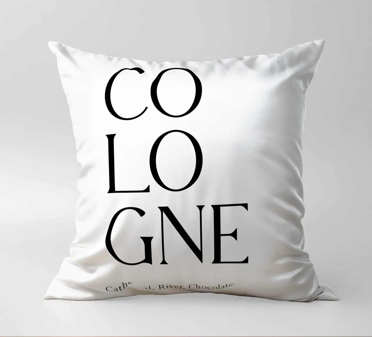 Tipografia Colonia cuscino da YV TYPOGRAPHY