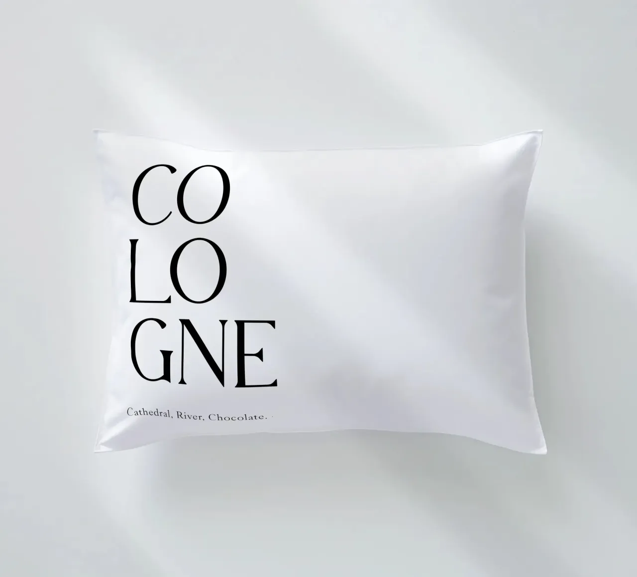 Tipografia Colonia cuscino da YV TYPOGRAPHY