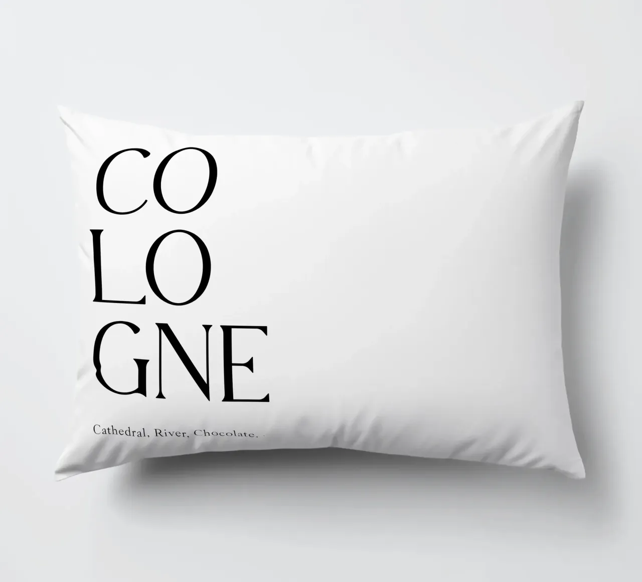 Tipografia Colonia cuscino da YV TYPOGRAPHY