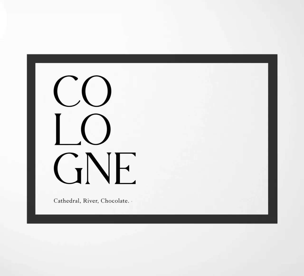 Tipografia Colonia zerbino da YV TYPOGRAPHY