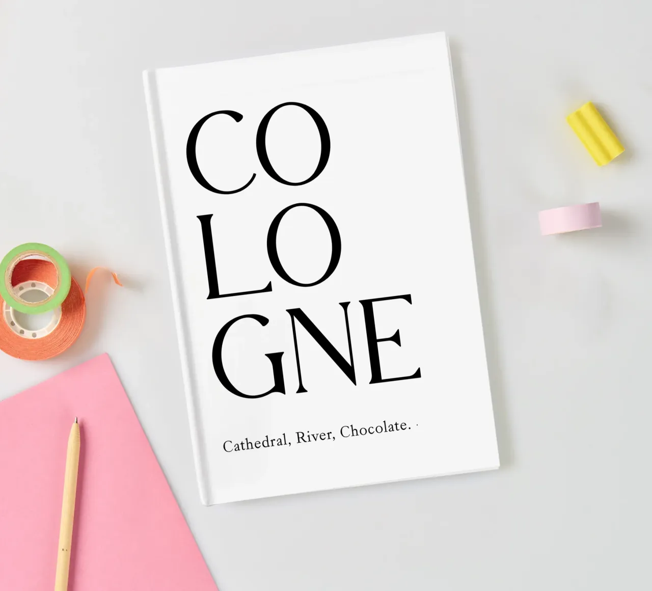Typografie Köln Notizbuch von YV TYPOGRAPHY
