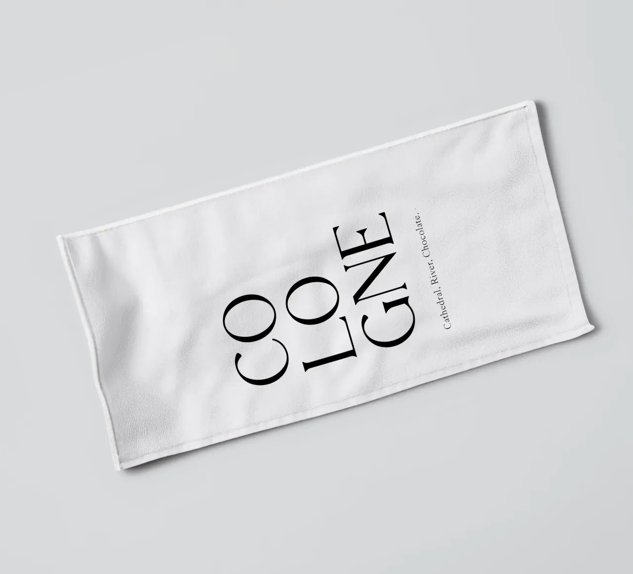 Tipografia Colonia asciugamano da bagno da YV TYPOGRAPHY