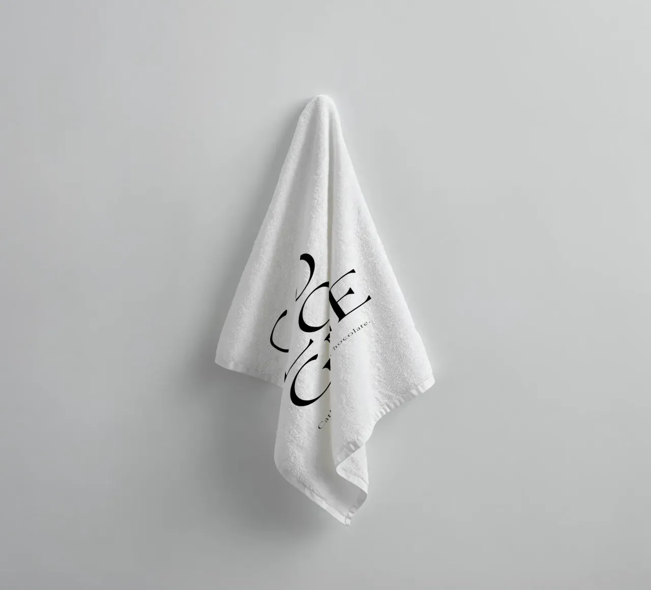 Tipografia Colonia asciugamano da bagno da YV TYPOGRAPHY